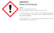 Rim cleaning gel