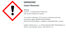 Insect removing agent