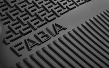 Rear rubber foot mats Fabia III