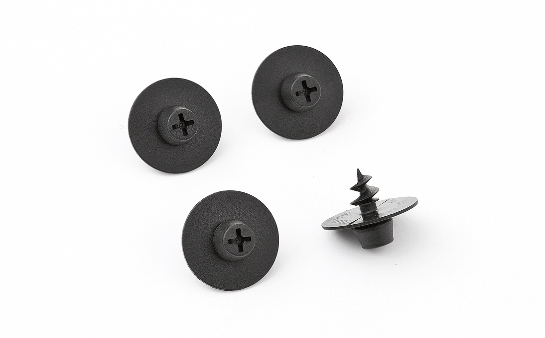 Set of screws for fixing car mats