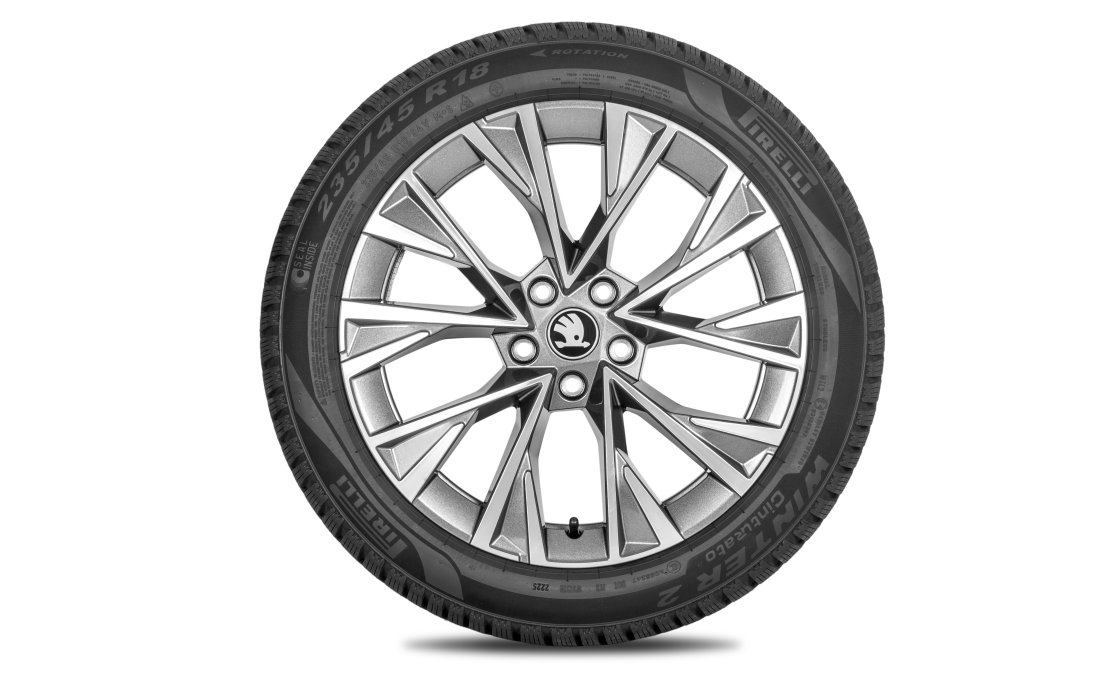 Complete winter alloy wheel Dofida 18" for Superb IV