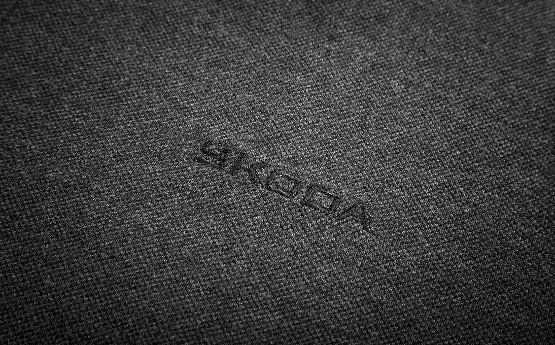 Men's Anthracite Polo Shirt Škoda