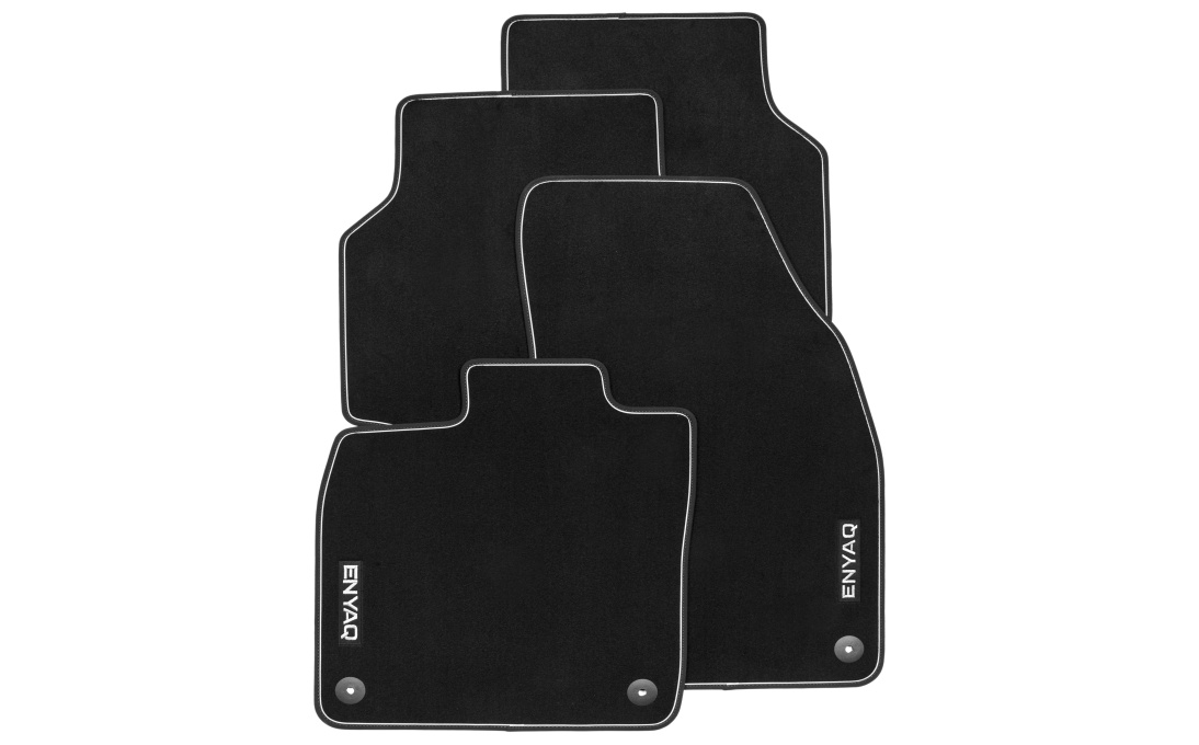 Textile foot mats Prestige – double nubuck Enyaq