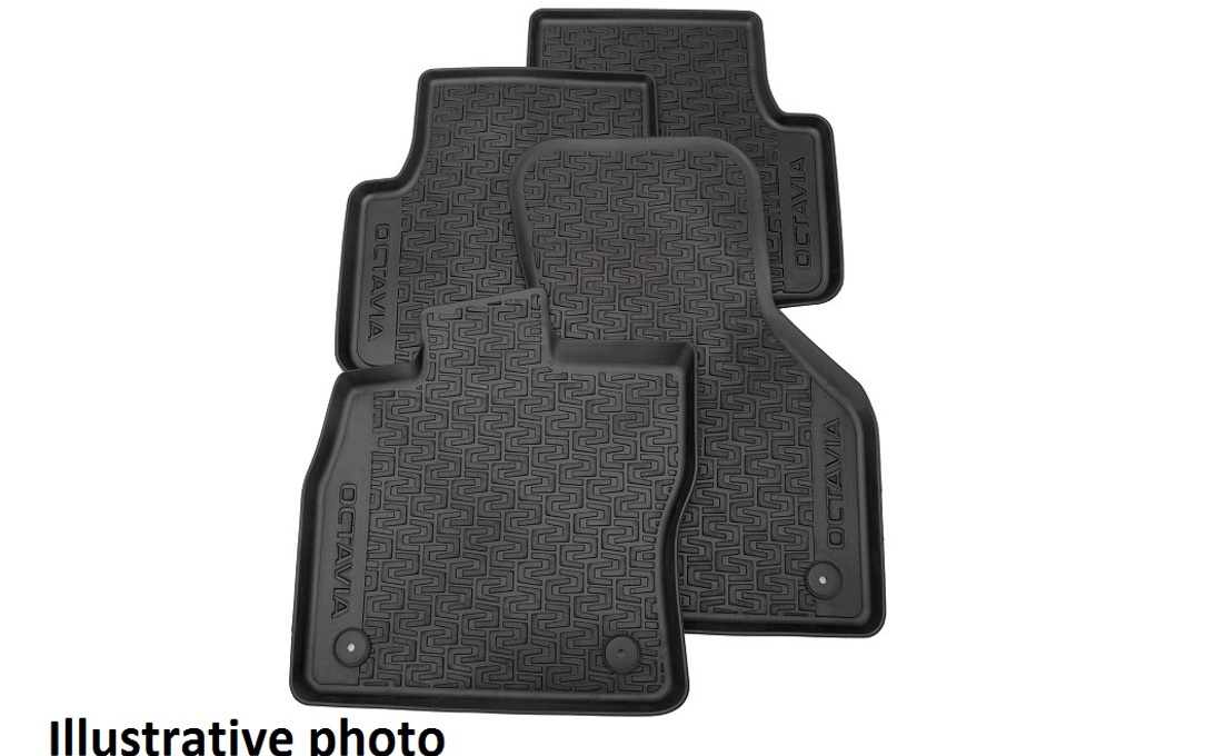 Rubber foot mats