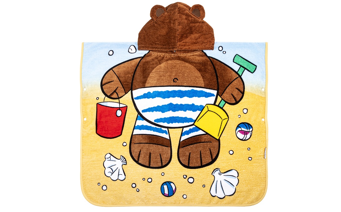 Boy's hooded bath towel