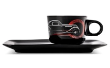 Porcelain cup and saucer set Škoda Icons Popular 155 ml 