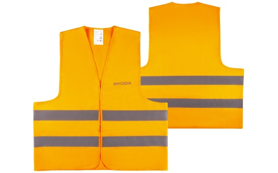 Reflective safety vest - orange