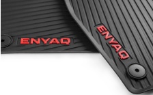 All-weather foot mats - red lettering