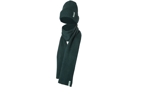 Set Cap and Scarf emerald