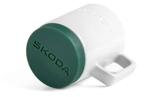 Mug with silicone pad