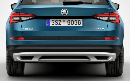 Rear bumper spoiler for Kodiaq