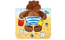 Boy's hooded bath towel