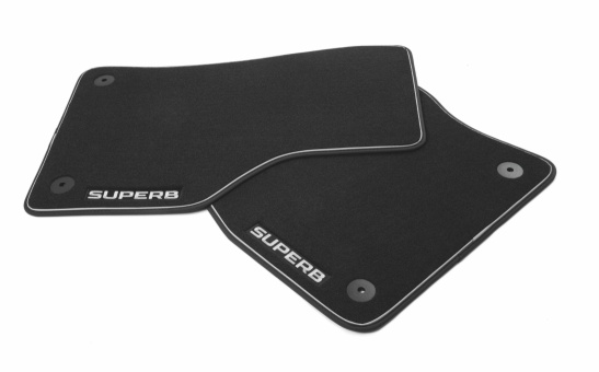 Textile foot mats Prestige – double nubuck