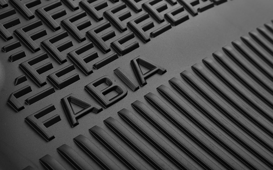 Rear rubber foot mats Fabia III