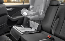 Protective pad under the child seat