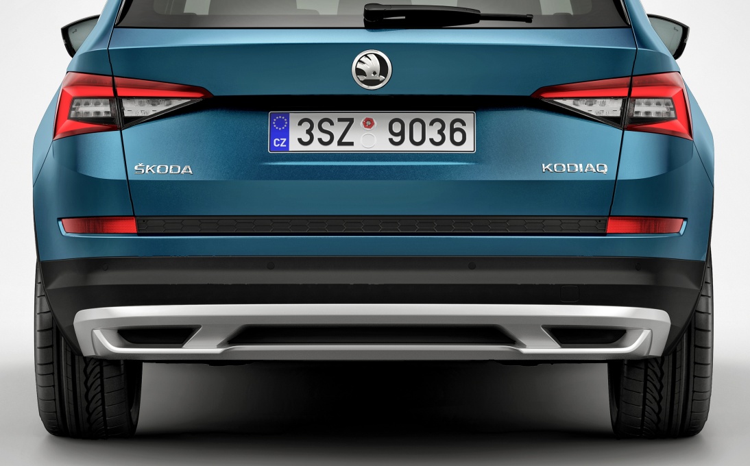 Rear bumper spoiler for Kodiaq