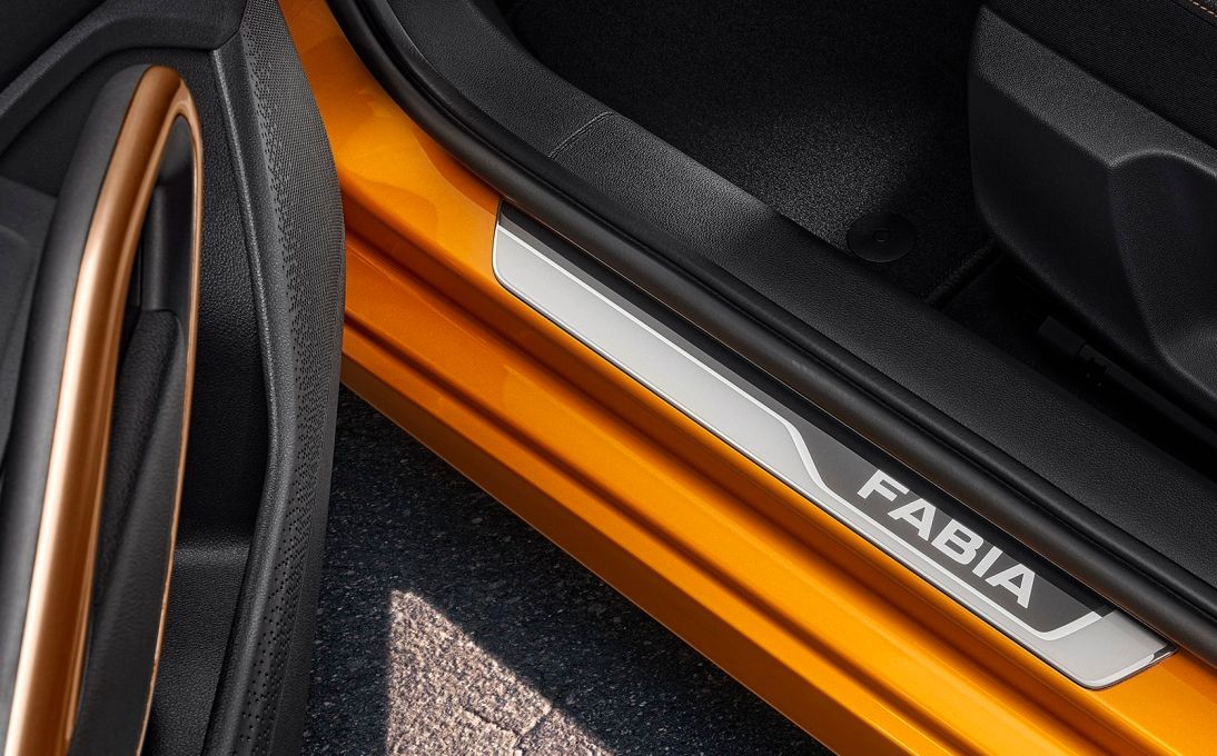 Decorative door sill foils 3D Fabia IV