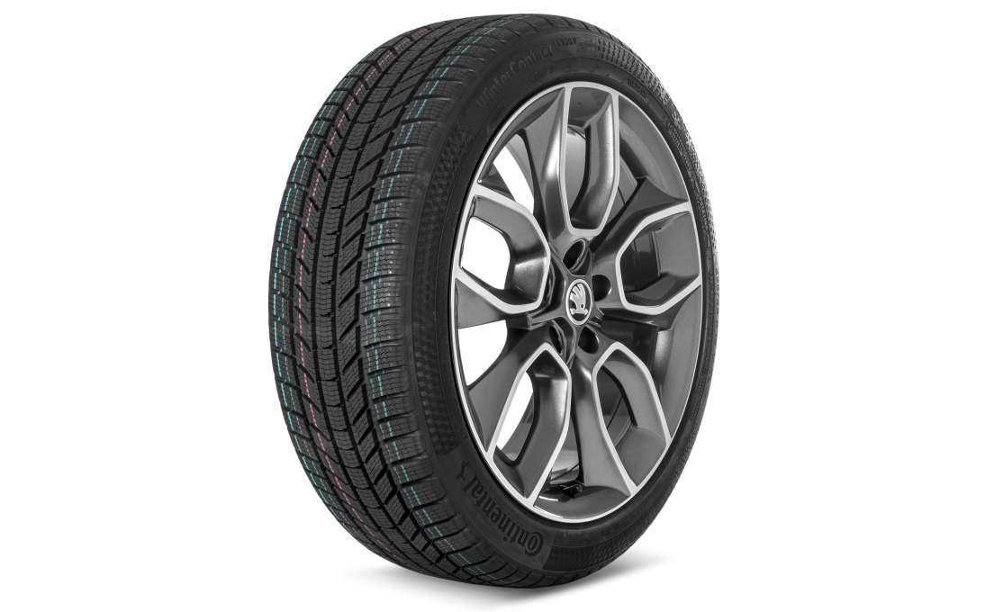 Complete winter alloy wheel Crater 19" for Karoq (4x4)