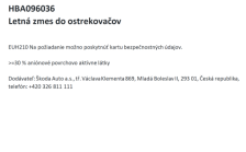 Summer washer mixture