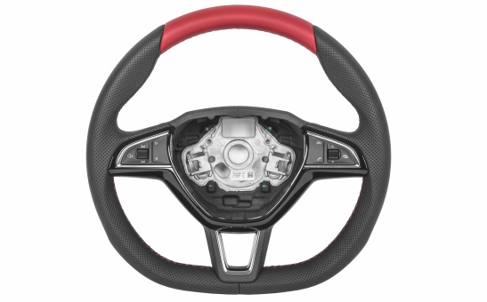 Three-spoke sports steering wheel 