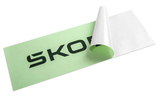 Sticker Škoda electric big