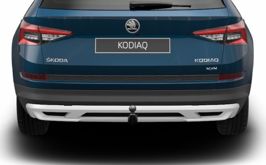 Rear bumper spoiler for Kodiaq