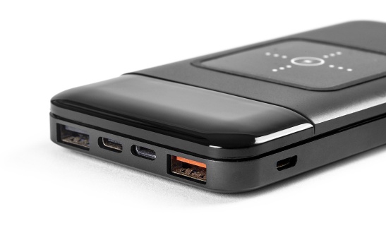 Powerbank 10 000 mAh with wireless charging