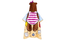 Girl's hooded bath towel