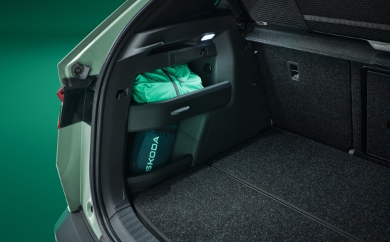 Boot side compartment