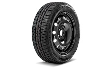 Complete winter steel wheel 15" for Fabia III, Rapid