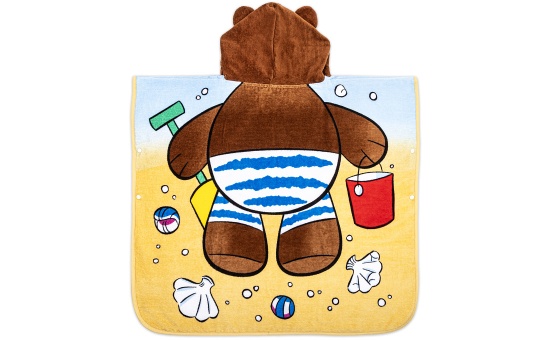 Boy's hooded bath towel