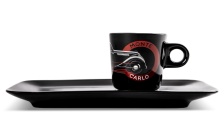 Porcelain cup and saucer set Škoda Icons Popular 55 ml
