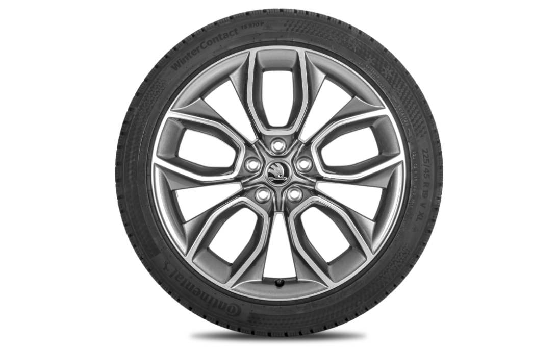 Complete winter alloy wheel Crater 19" for Karoq (4x4)