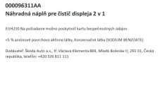 Screen cleaner refill 2-in-1